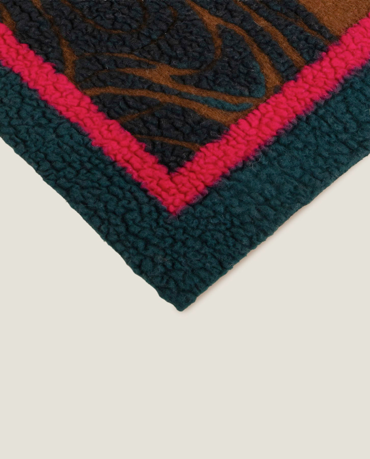 Frati Home Coperta Plaid In Lana Cotta Sei Colori Flower Tiger