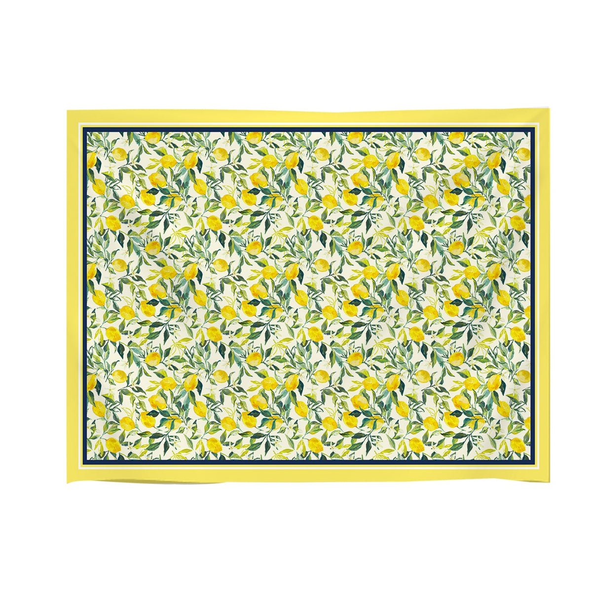 Casa Anversa Tovaglia E/O Runner In Tessuto Antimacchia Stampato Lemon