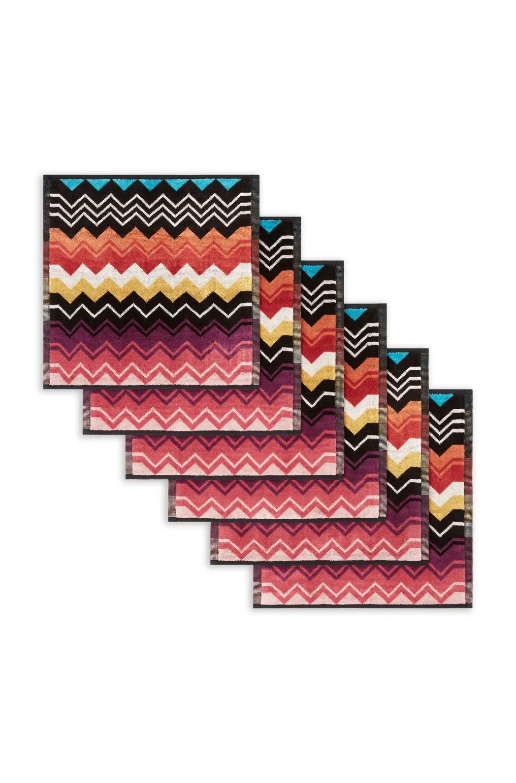 Missoni Home Scatola 6 Lavette In Spugna Giacomo 100