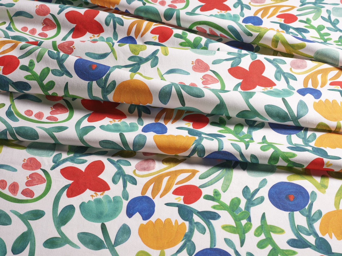 Guzzini Tovaglia In Cotone Stampato Floral Vibration