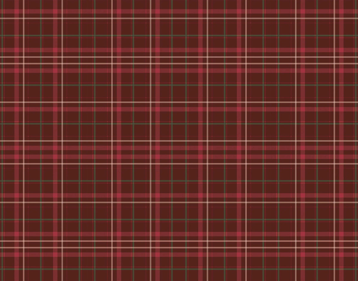 Napking Plaid In Velluto Grenade
