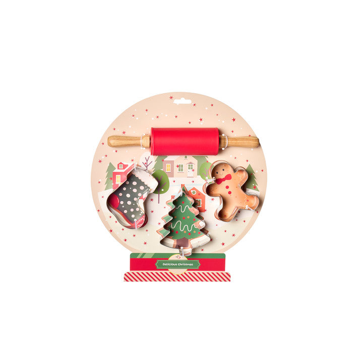 Nuvole Di Stoffa Set Matterello Con Stampini Delicious Xmas