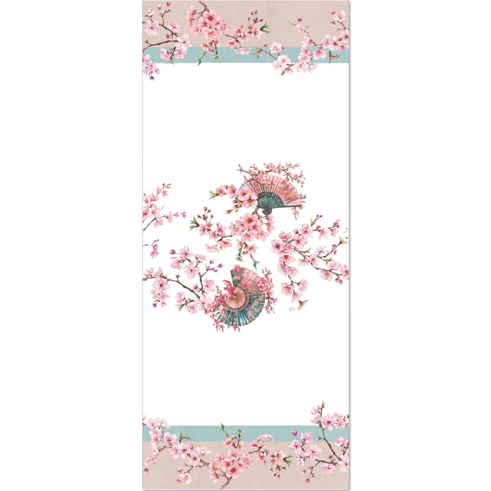 Tessitura Randi Runner In Cotone Stampato Ikebana