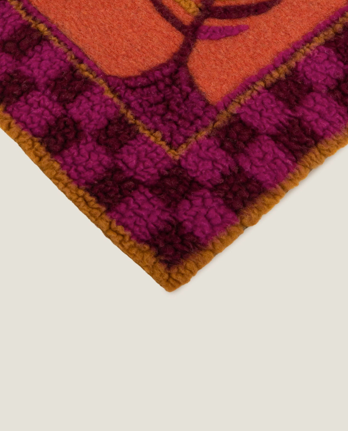 Frati Home Coperta Plaid In Lana Cotta Imperiale Prugna