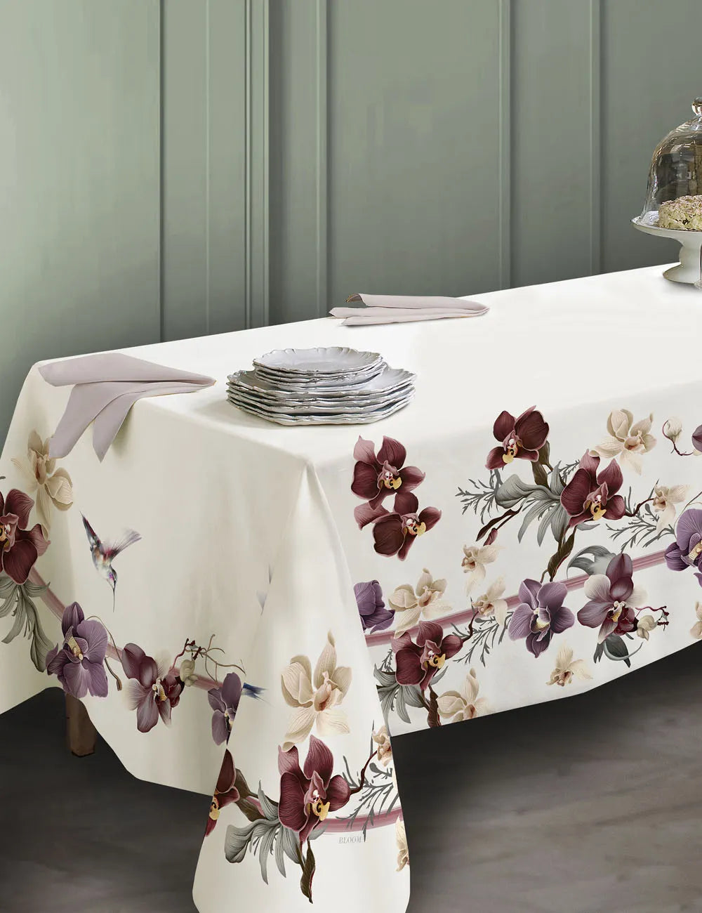 Tessitura Randi Bloom Tovaglia In Cotone Stampato Jackie