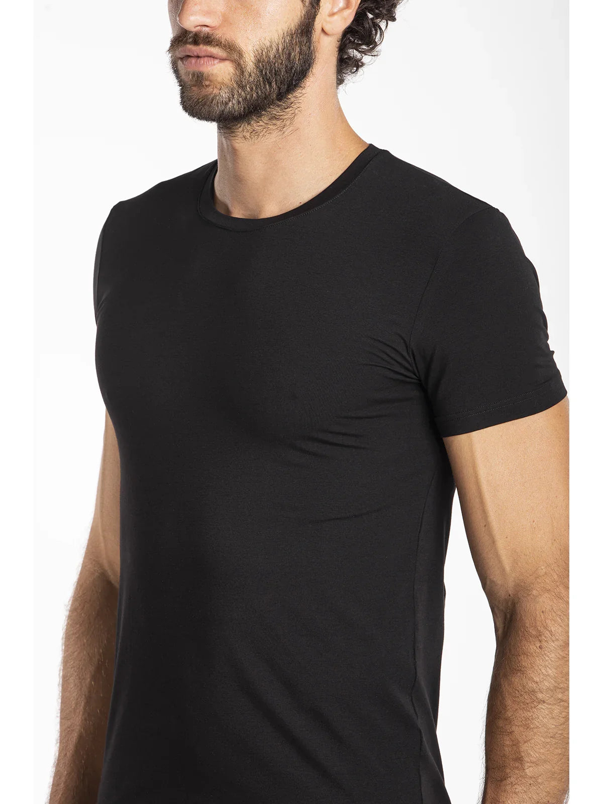Julipet T Shirt Girocollo In Jersey Di Cotone Elasticizzato Jnl125 Image