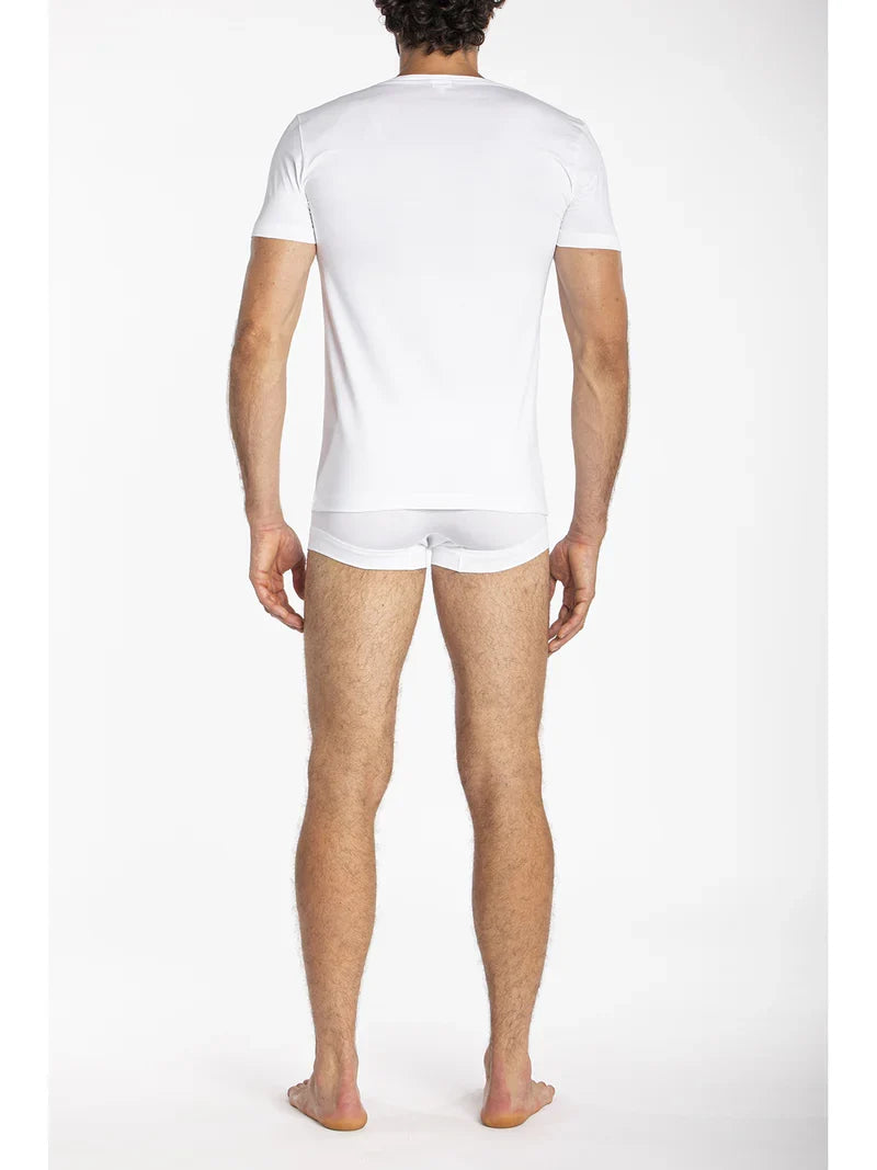 Julipet T Shirt Scollo A V In Jersey Di Cotone Mako' Elasticizzato Iper Jnm121