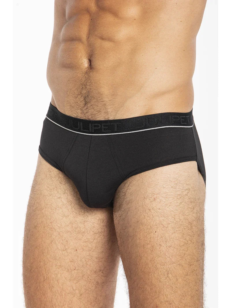Julipet Slip Medio In Jersey Di Cotone Mako' Elasticizzato Bipack Intervallo Jpb122