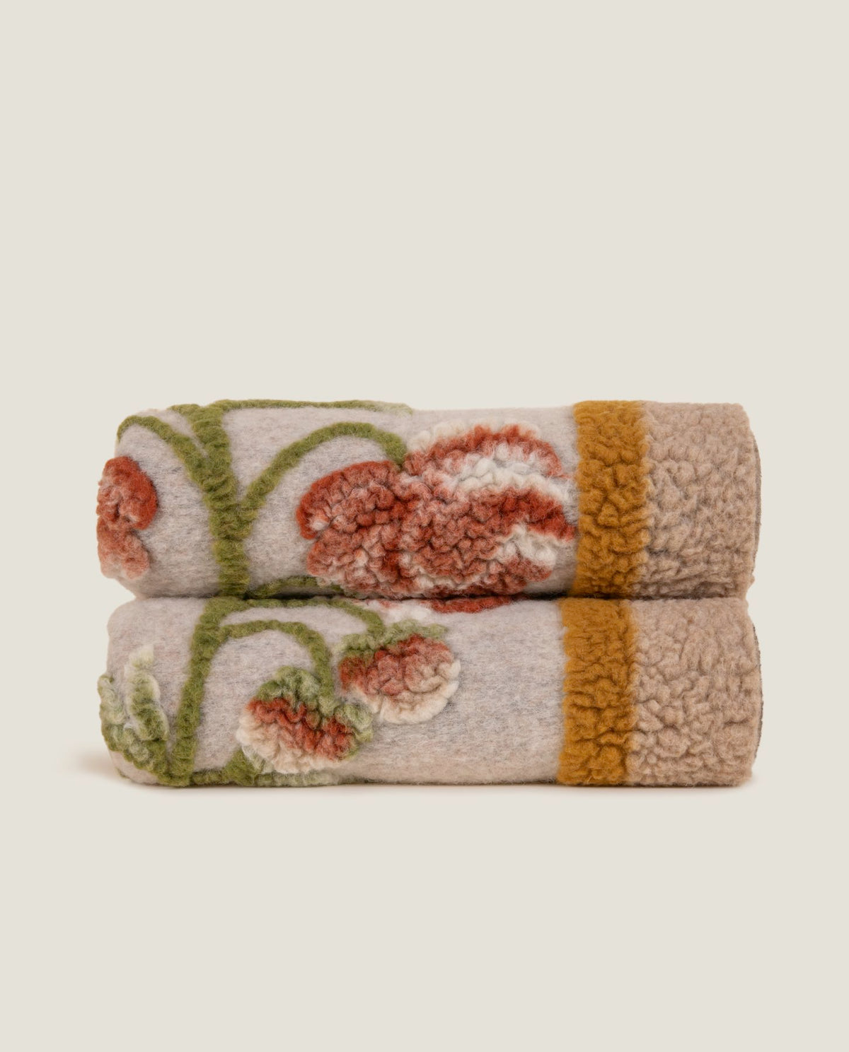 Frati Home Coperta Plaid In Lana Cotta Sei Colori Landscape Peony