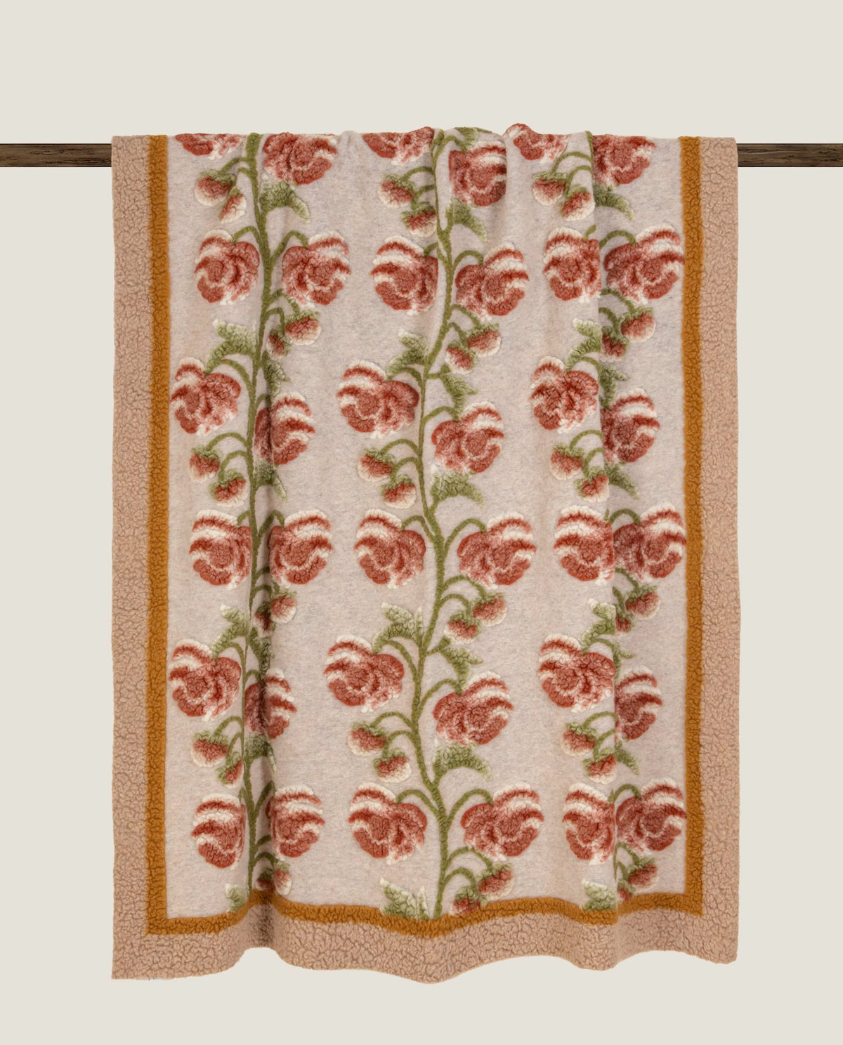 Frati Home Coperta Plaid In Lana Cotta Sei Colori Landscape Peony