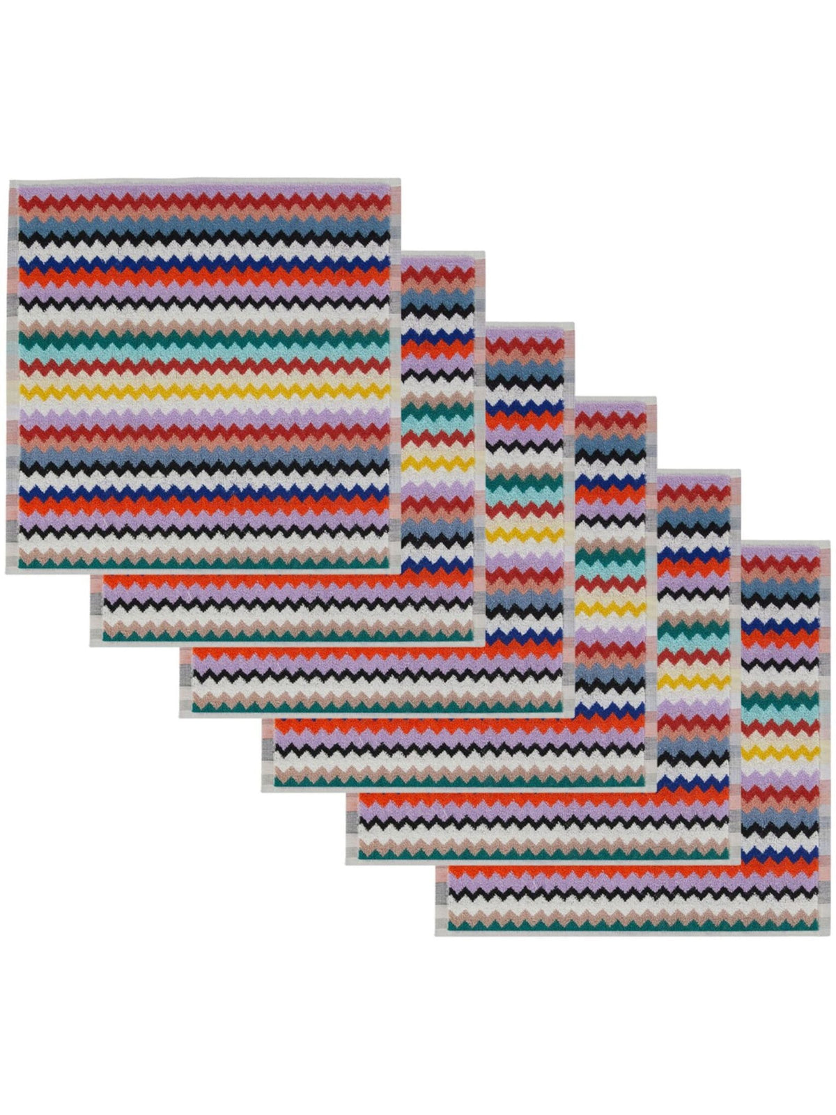 Missoni Home Scatola 6 Lavette In Spugna Riverbero
