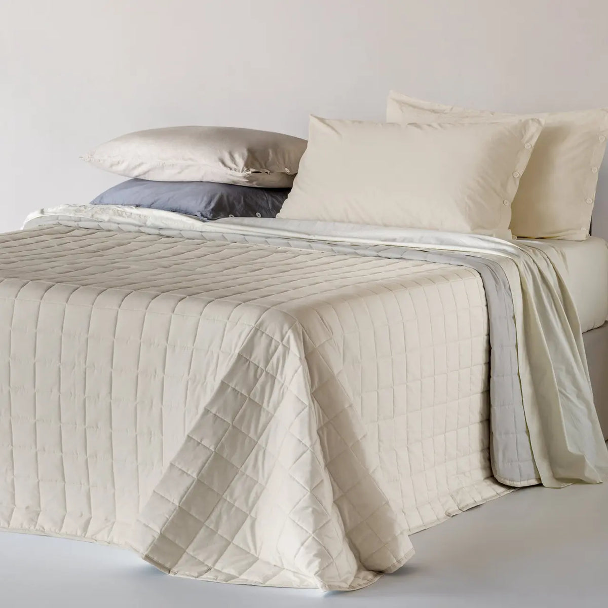 Riviera Copriletto Trapuntato Matrimoniale Double Face In Cotone Paint