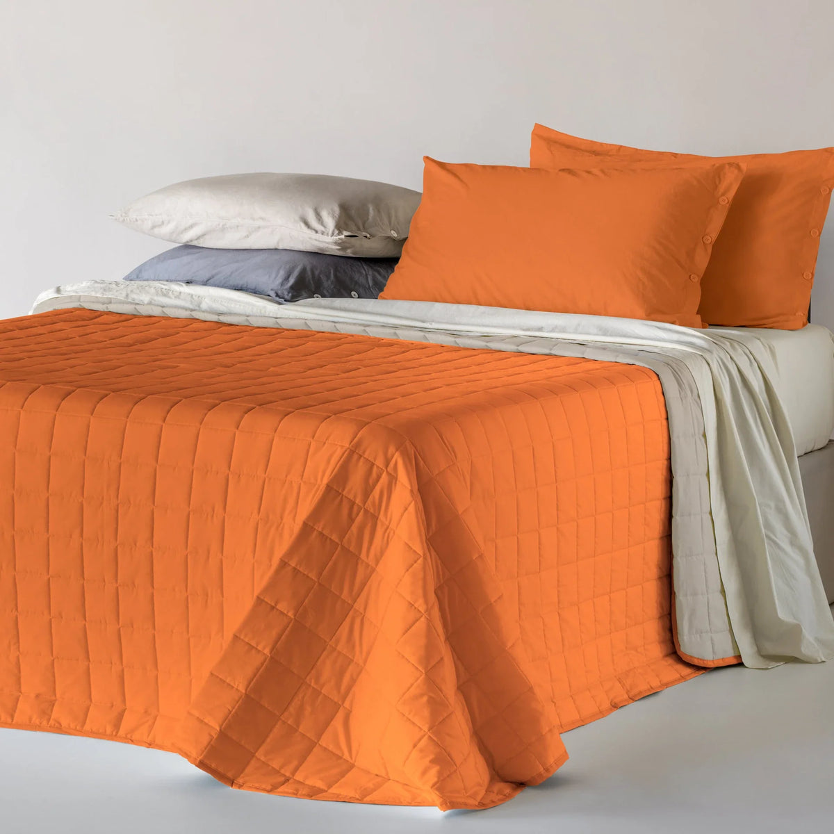 Riviera Copriletto Trapuntato Matrimoniale Double Face In Cotone Paint