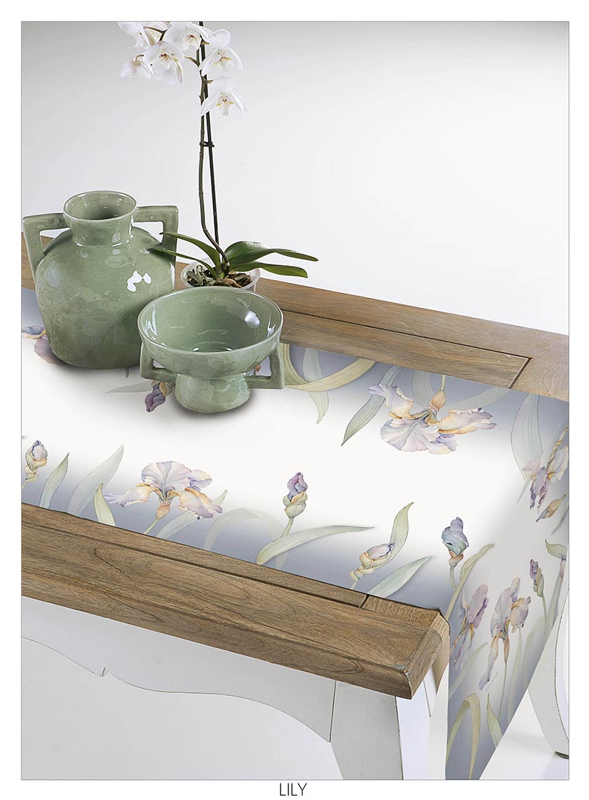 Tessitura Randi Bloom Runner In Cotone Stampato Lily