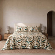 Riviera Completo Lenzuola Matrimoniale Modello Copriletto In Percalle Di Cotone Zama