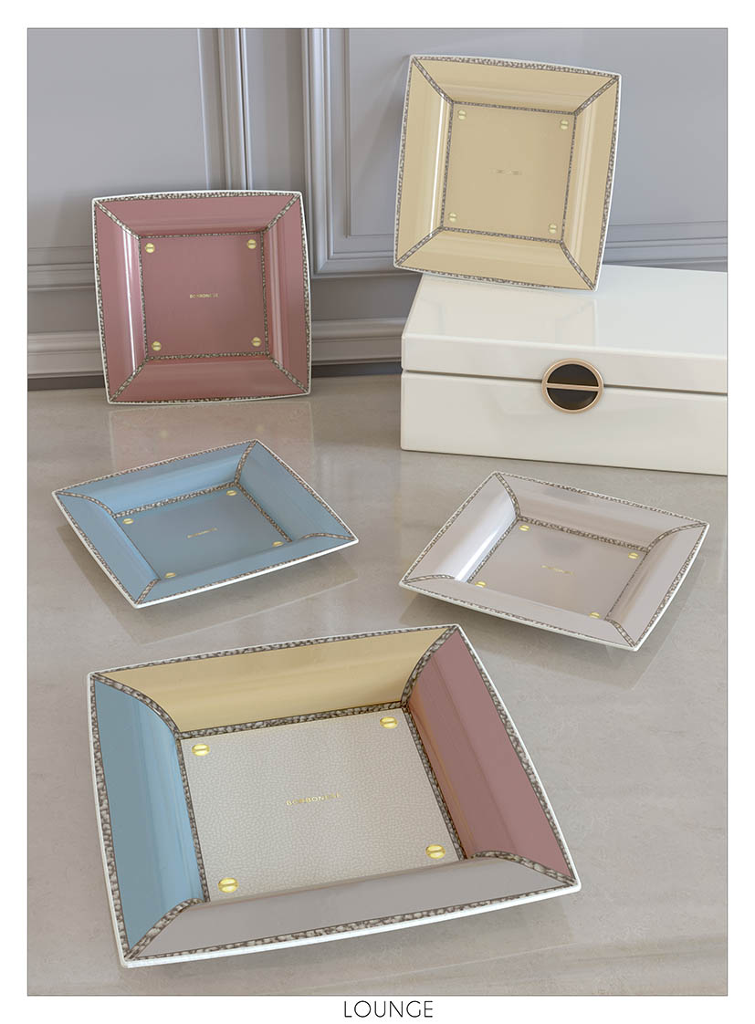 Borbonese Svuota Tasche In Porcellana Lounge