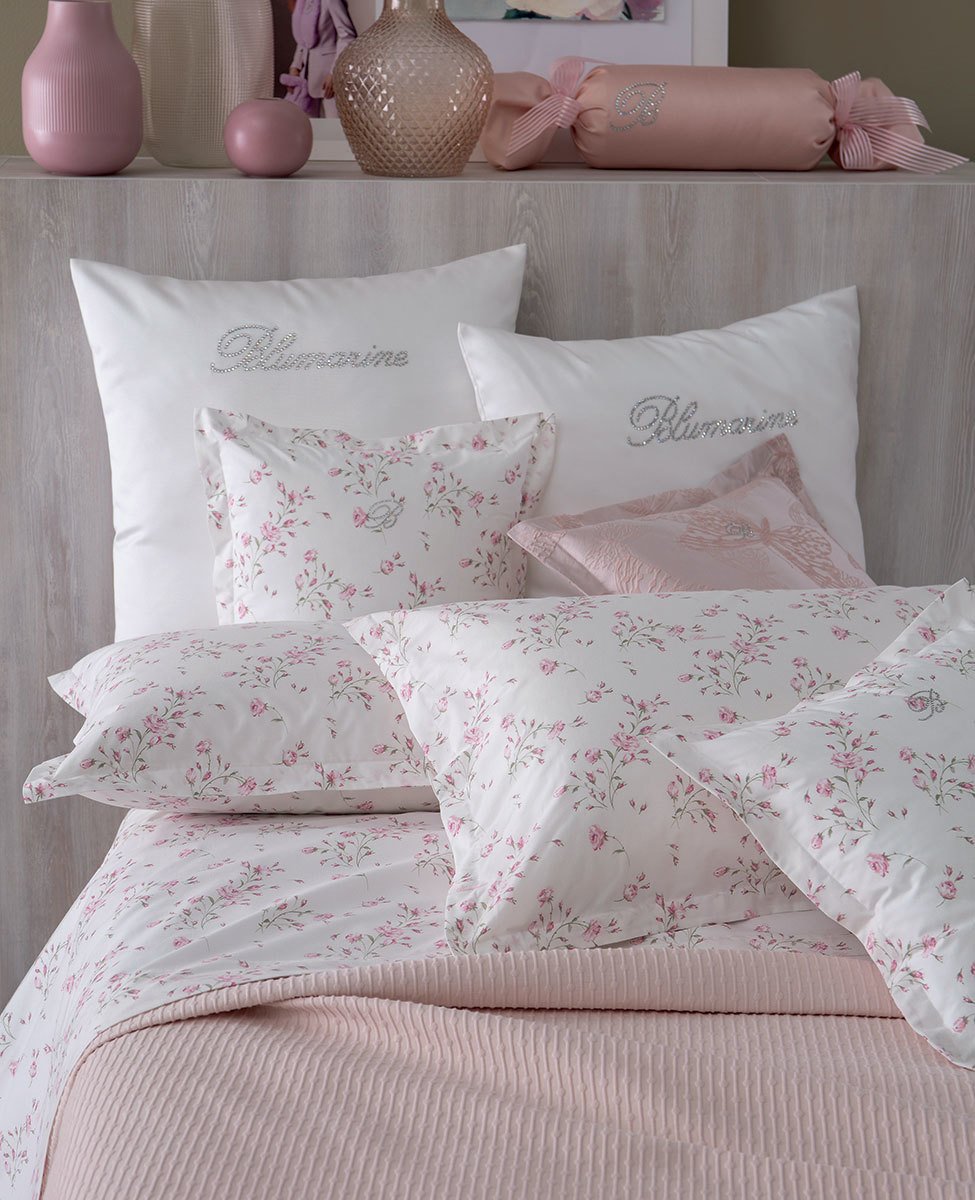 Blumarine Completo Lenzuola Matrimoniale In Percalle Di Cotone Lilibet