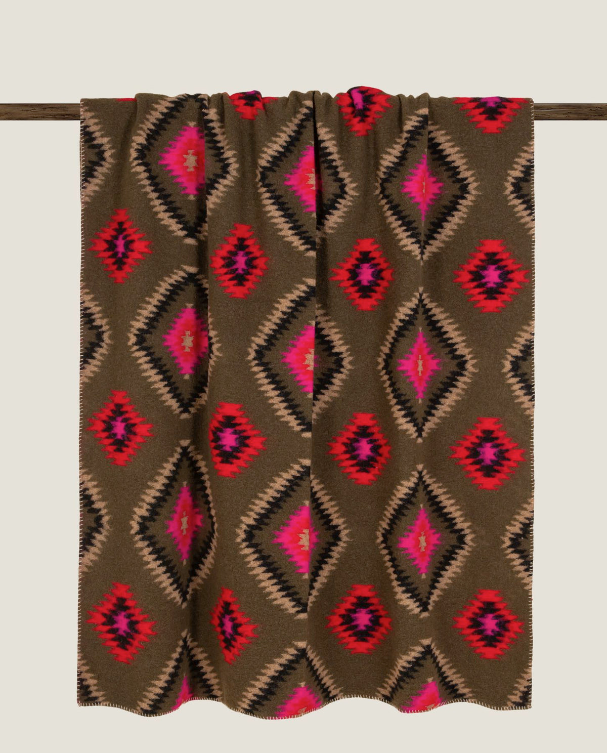 Frati Home Coperta Plaid In Misto Lana Mary Native