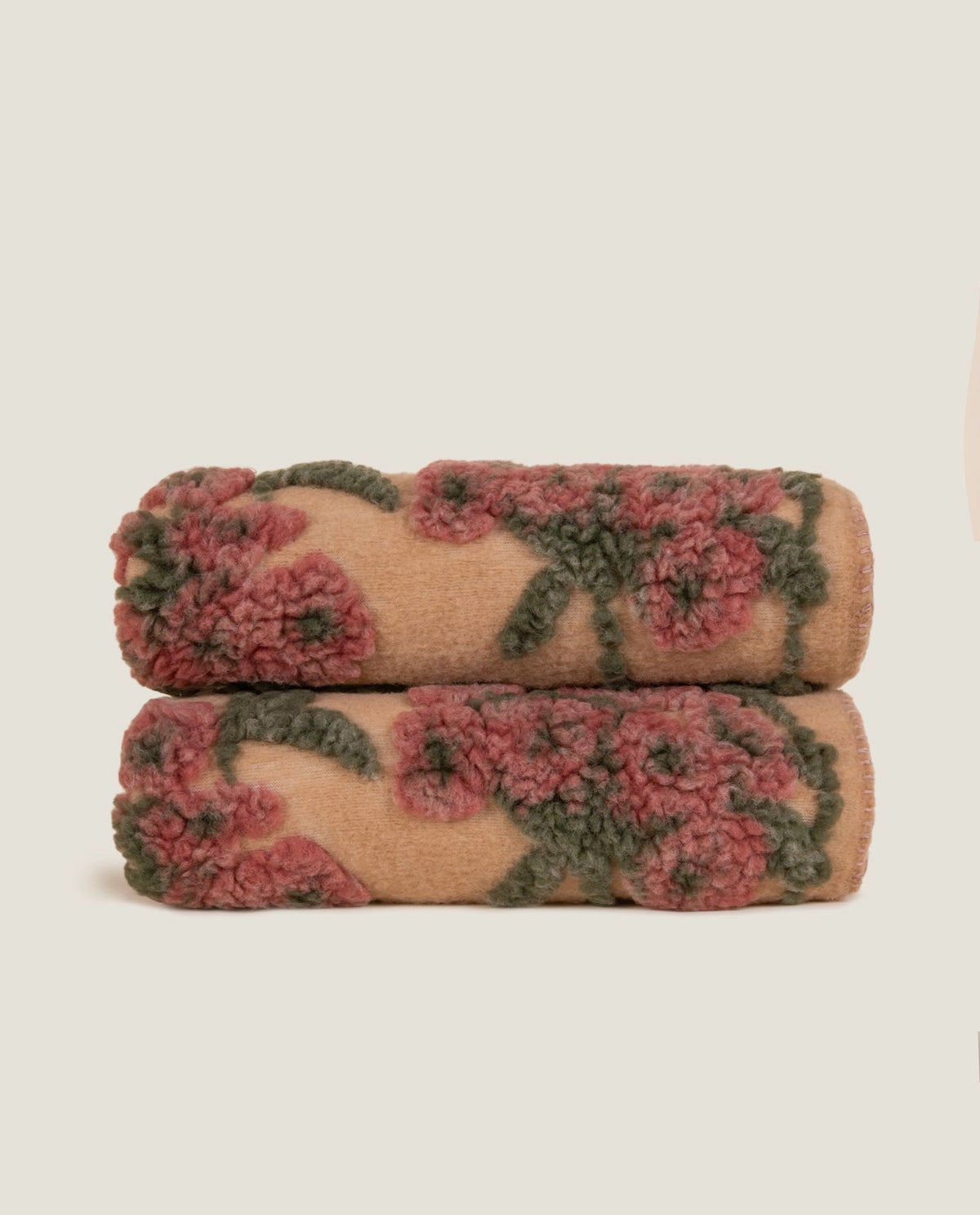 Frati Home Coperta Plaid In Mista Lana Cotta Old Flower