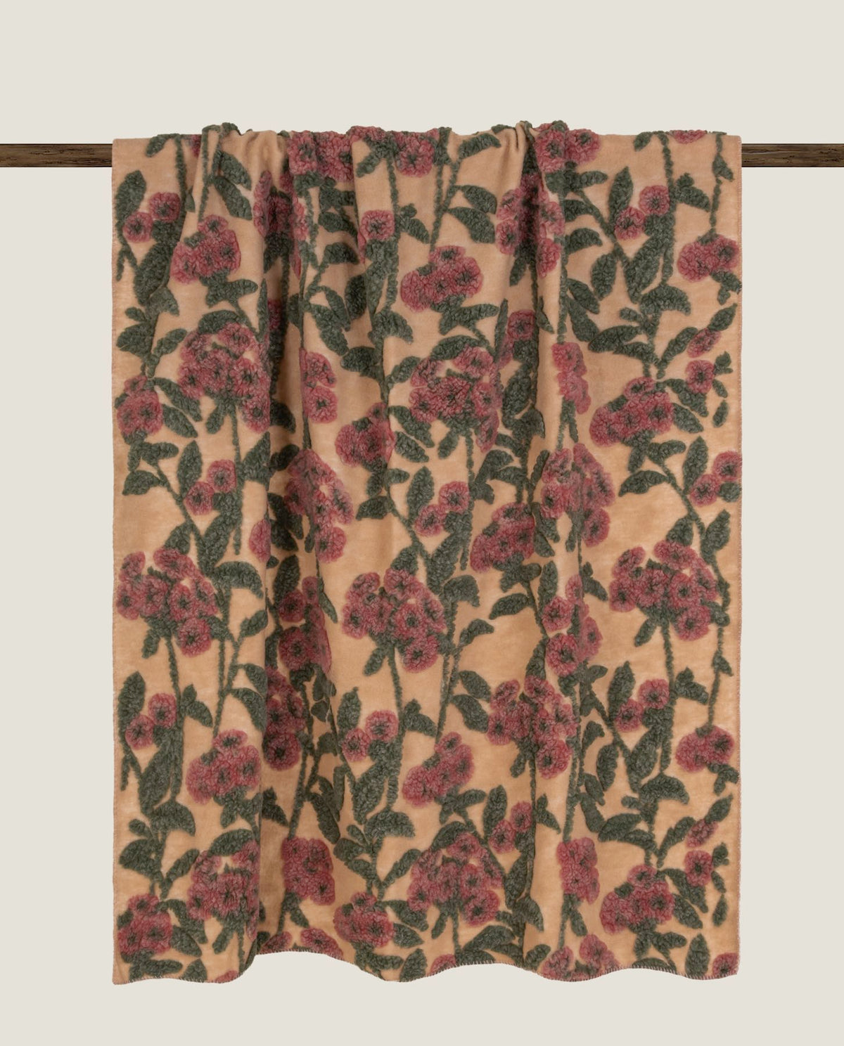 Frati Home Coperta Plaid In Mista Lana Cotta Old Flower
