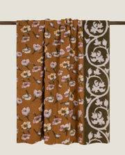 Frati Home Coperta Plaid In Mista Lana Cotta Oriental Daisy