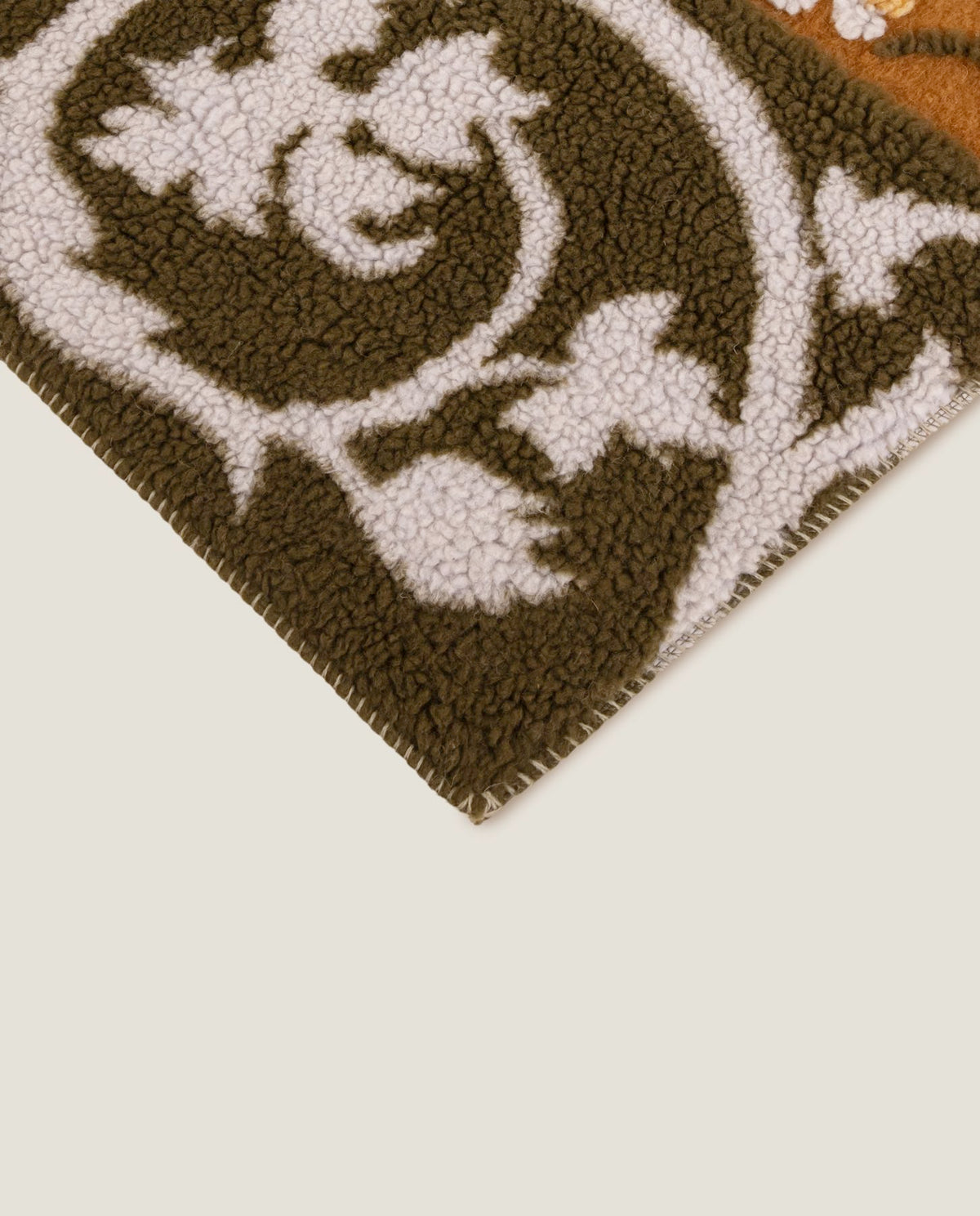 Frati Home Coperta Plaid In Mista Lana Cotta Oriental Daisy
