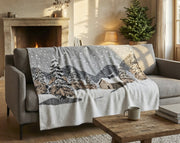 Daunex Plaid In Lana Cotta Paesaggio