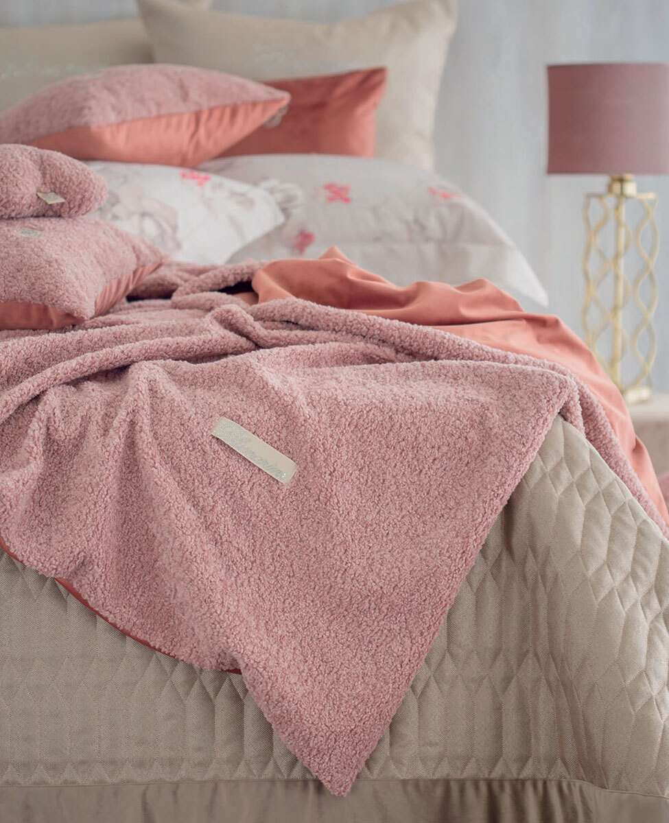 Blumarine Plaid In Ecopelliccia 140x190cm Comfort