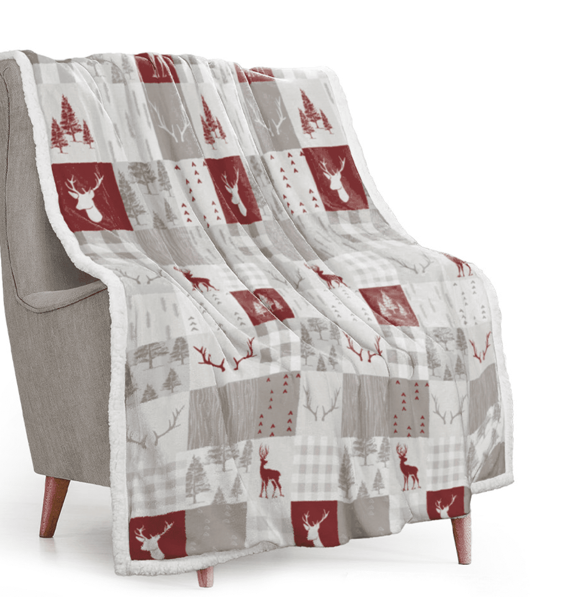 Daunex Plaid Con Agnellino Petit Monte Rosso