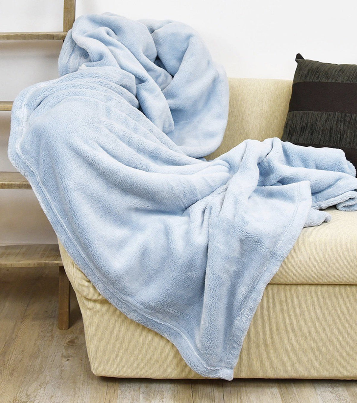 Daunex Plaid E Coperta In Morbido Pile Prime Azzurro