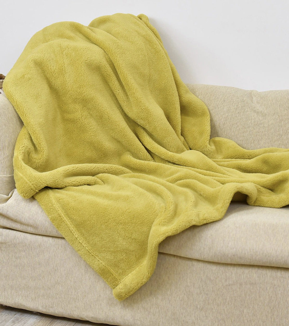 Daunex Plaid E Coperta In Morbido Pile Prime Senape