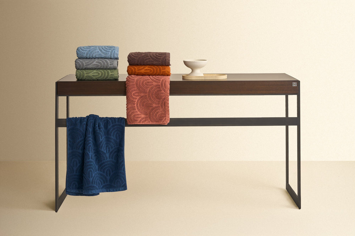 Biancoperla Set Asciugamani 1+1 In Spugna Di Cotone Jacquard Petra