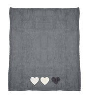Daunex Plaid In Caldo Pile Con Applicazione Three Hearts