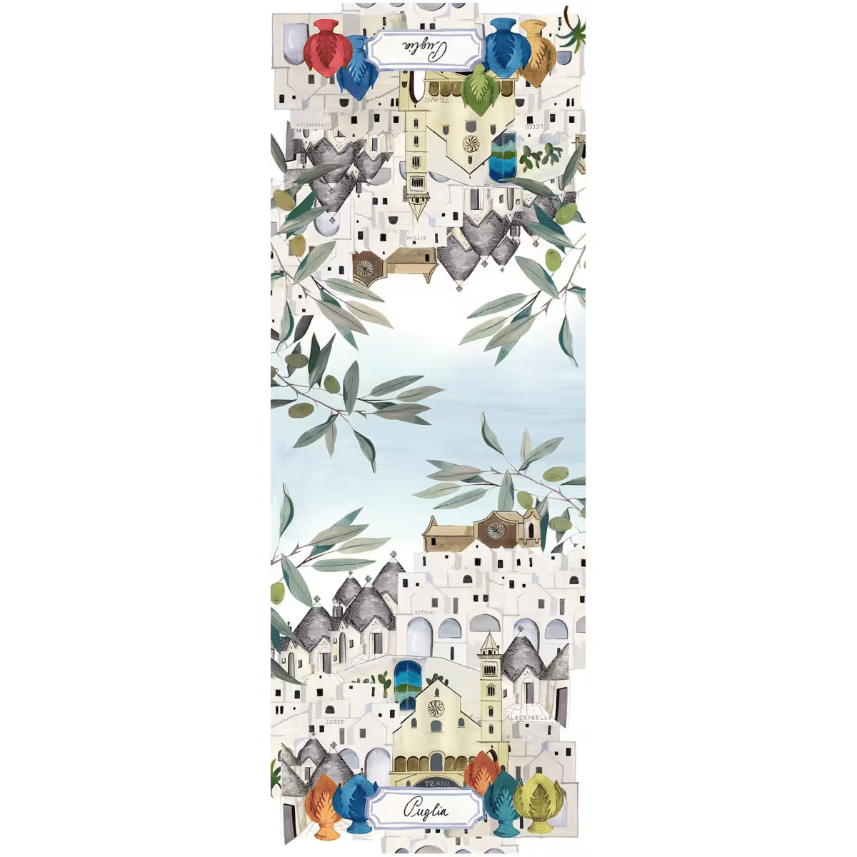 Napking Bell'Italia Runner in lino Puglia