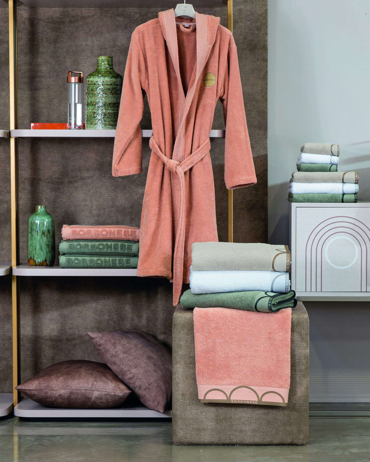 Borbonese Home Set 5 Pezzi In Spugna Di Cotone Relax
