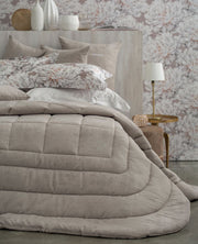 Blumarine Trapunta Matrimoniale In Jacquard Tinta Unita Respiro
