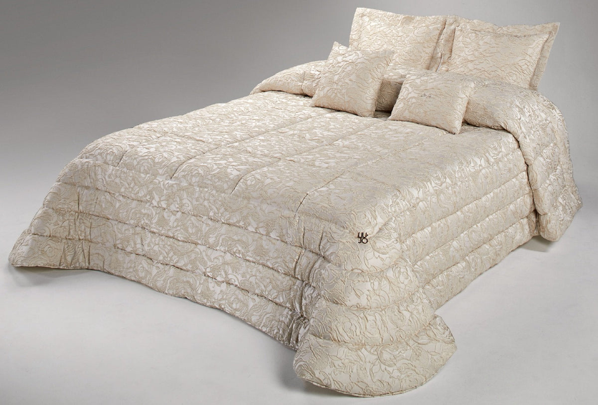 Liu Jo Copriletto Trapuntato Matrimoniale Jacquard Con Logo Sw Corsivo Romantic Ll2240