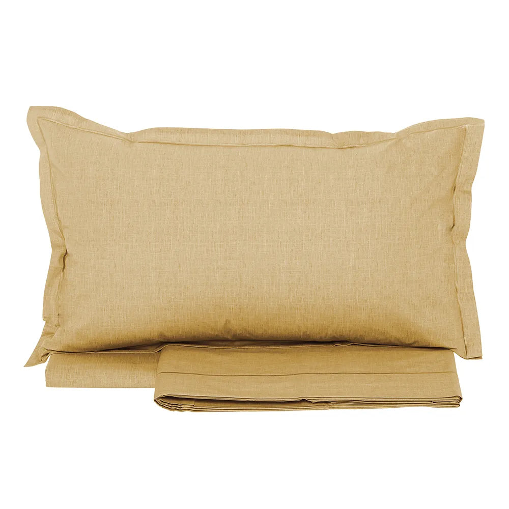 Tessitura Randi Completo Lenzuola Matrimoniale In Percalle di Cotone Color
