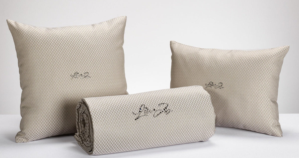Liu Jo Copriletto liscio matrimoniale in jacquard con Swarovski Scoubidou