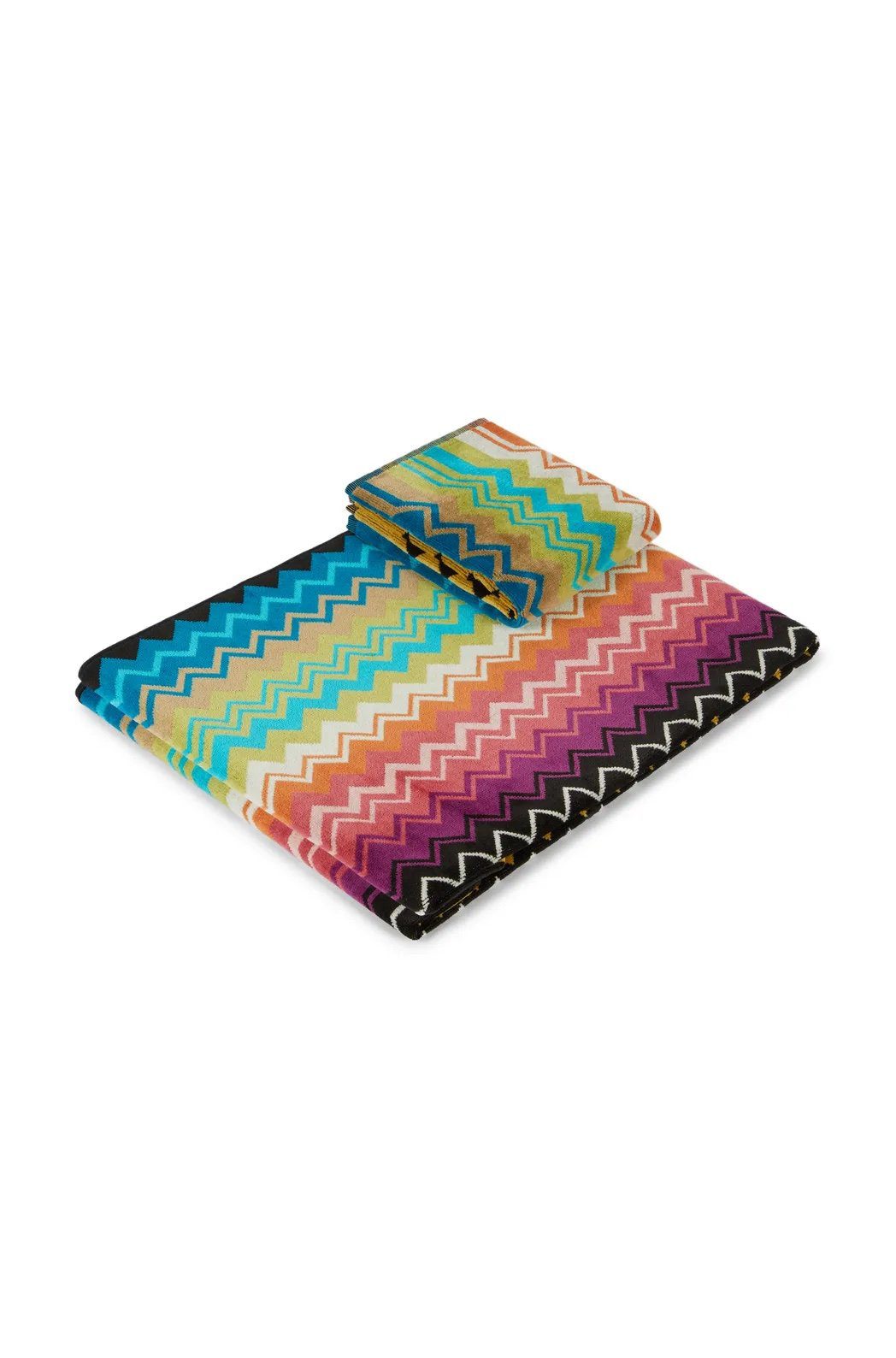 Missoni Home Set Asciugamani 1+1 In Spugna Di Cotone Giacomo