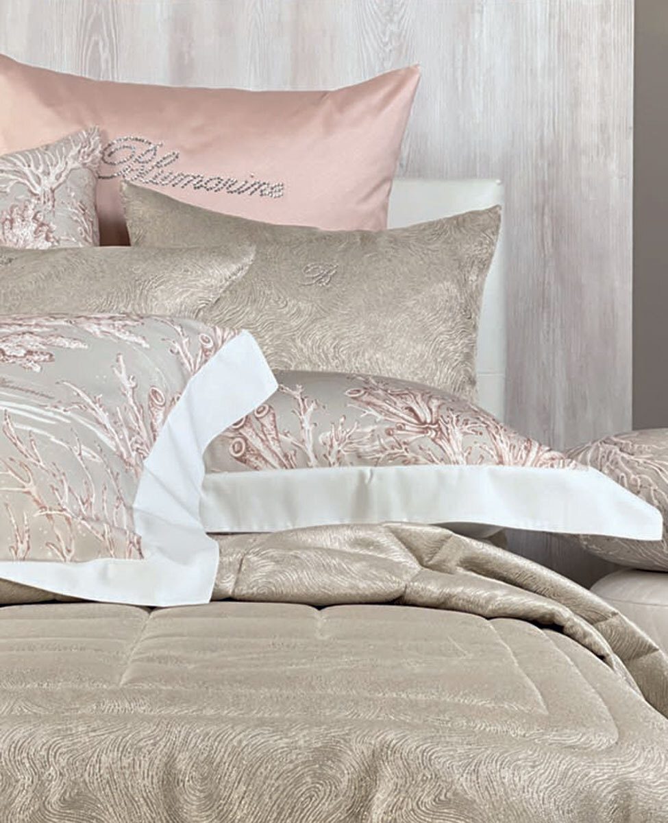 Blumarine Cuscino Arredo In Tessuto Jacquard Sfumatura