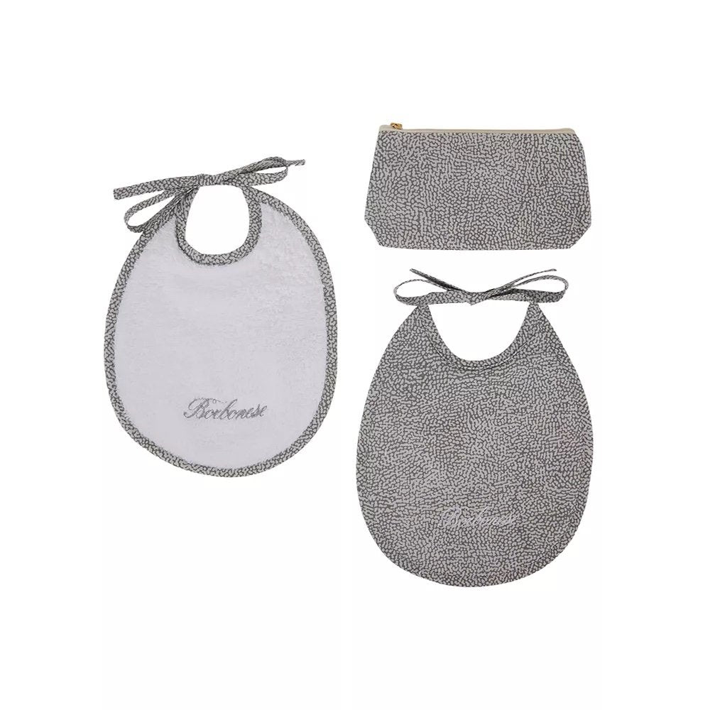 Borbonese Kids Trousse + 2 Bavaglini In Spugna Di Cotone Splendido
