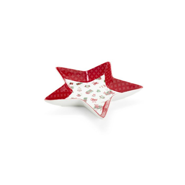 Nuvole Di Stoffa Set 2 Piatti Stella In Porcellana Storia Di Natale