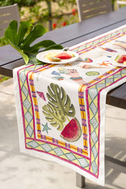 Napking Runner e/o Centrotavola in raso di cotone antimacchia Summerparty