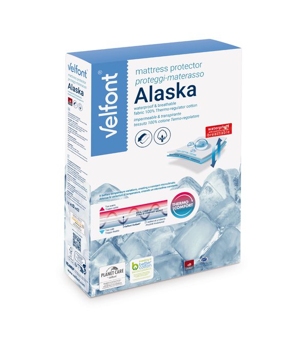 Velfont Coprimaterasso Termoregolatore E Impermiabile  In Cotone Outlast Alaska