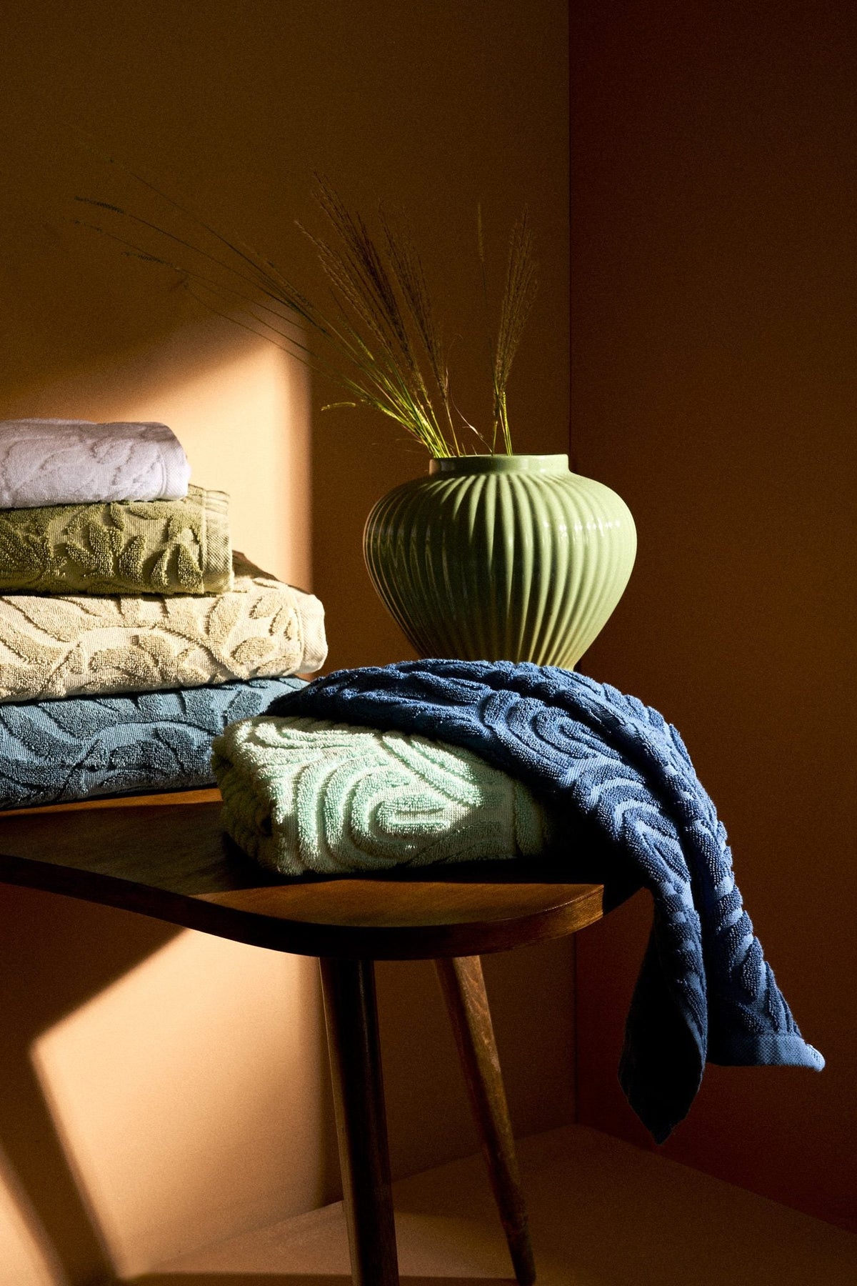 Biancoperla Set Asciugamani 1+1 In Spugna Di Cotone Jacquard Safi