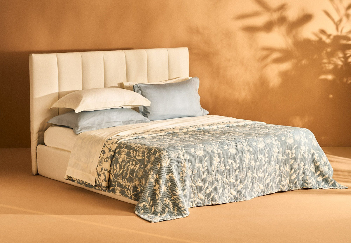 Biancoperla Copriletto Liscio Matrimoniale Double Face Jacquard Samira