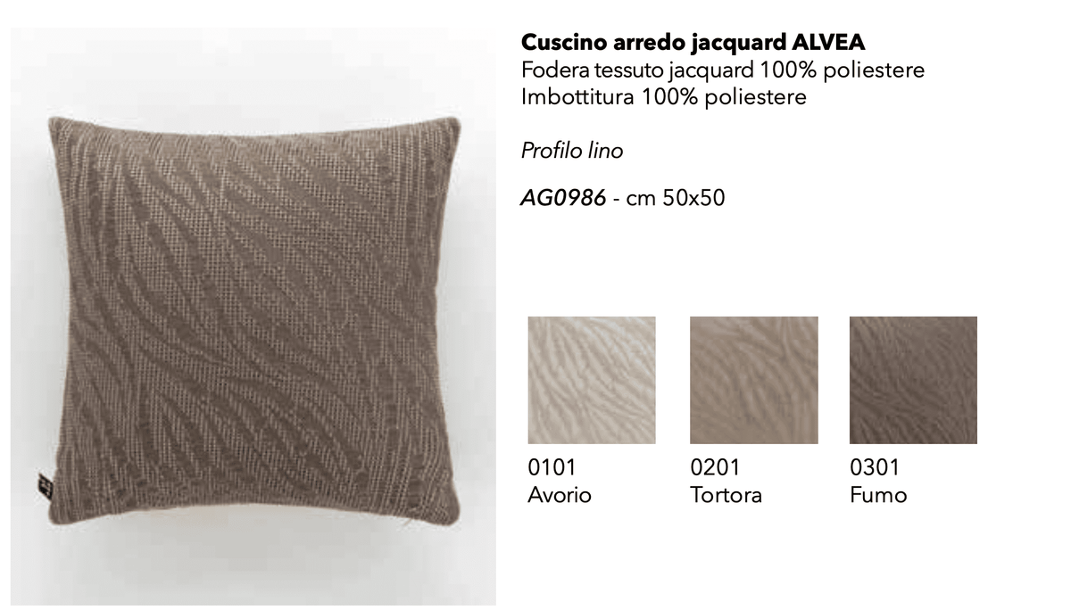 Reevèr Cuscino Arredo In Tessuto Jacquard Alvea