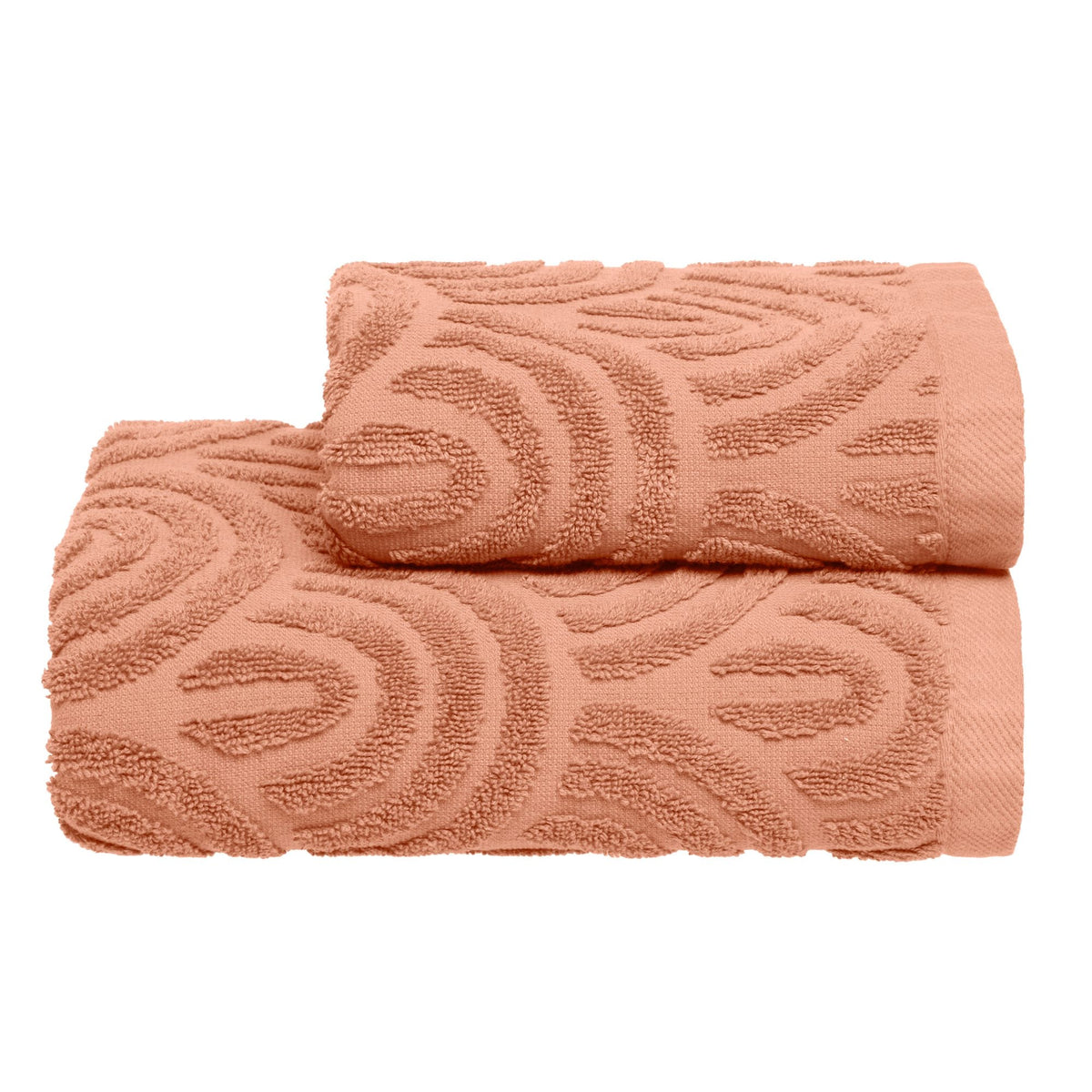 Biancoperla Set Asciugamani 1+1 In Spugna Di Cotone Jacquard Petra