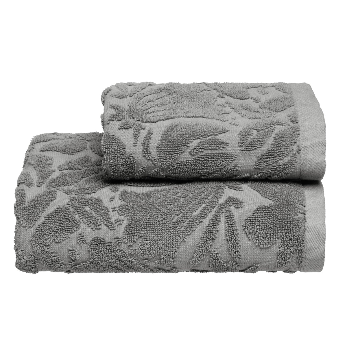 Biancoperla Set Asciugamani 1+1 In Spugna Di Cotone Jacquard Safi